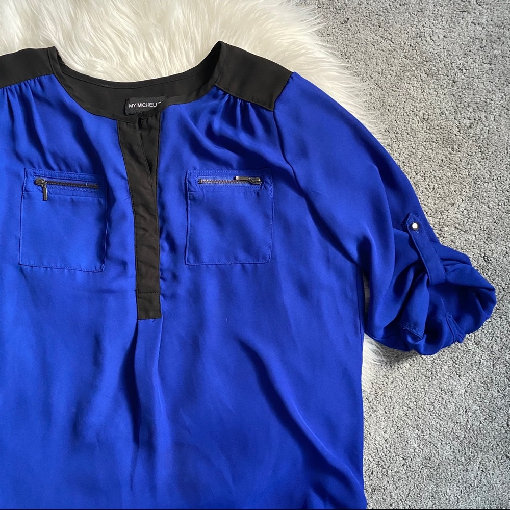 My Michelle Flattering 3/4 Sleeve Blouse